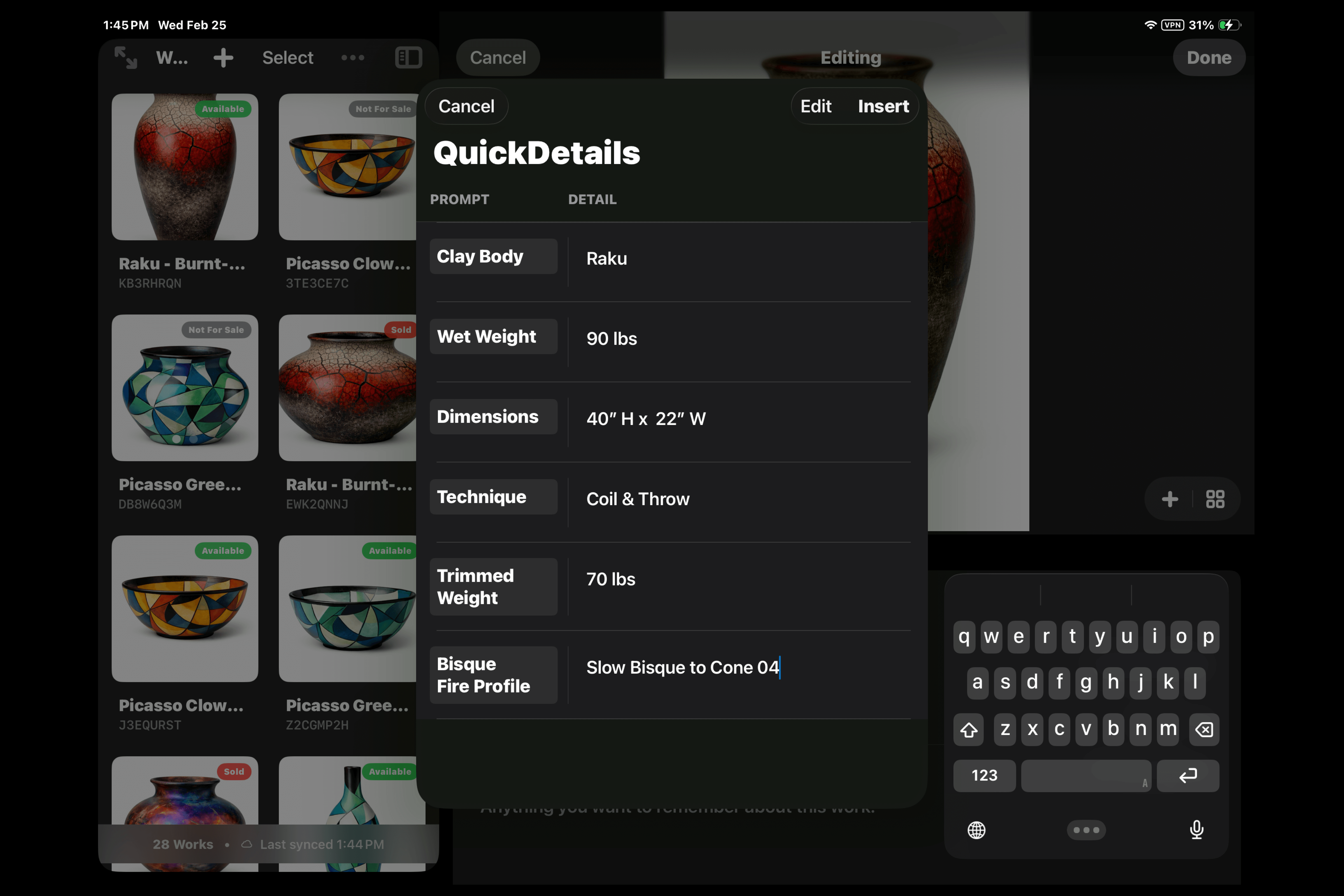 QuickDetails Features